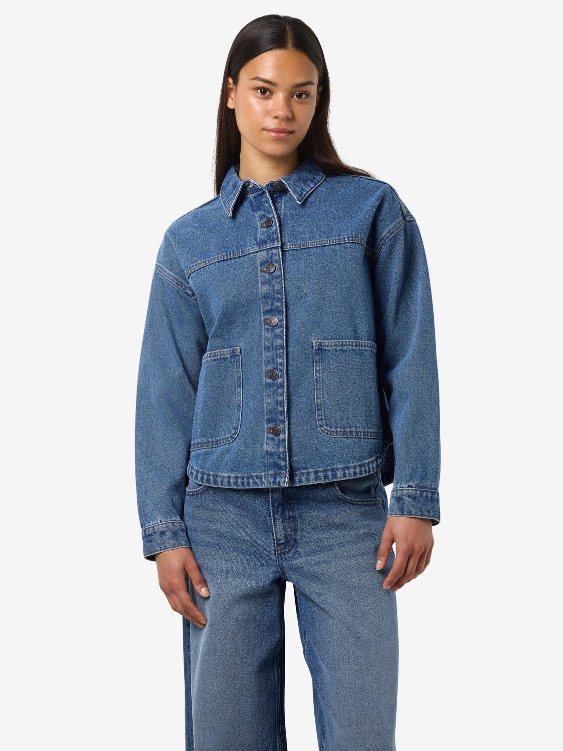 NMKETTIE Denim Jacket - Medium Blue Denim - VERO MODA & VILA Bergvik